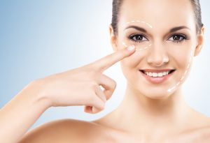 Portrait Of A Young And Beautiful Woman In Makeup
